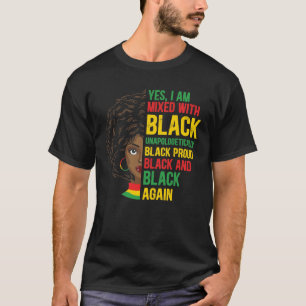 T-shirt Noir et fier   Non apologétique   Reine noire