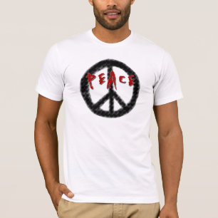 T-shirt Noir et rouge de paix