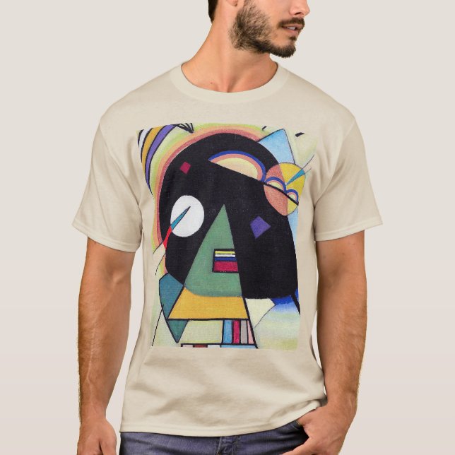 T-shirt Noir et Violet - Kandinsky (Devant)