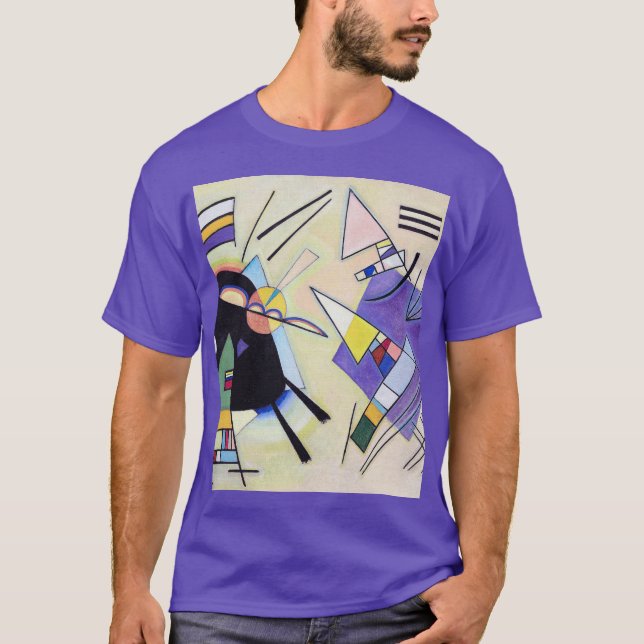 T-shirt Noir et Violet - Kandinsky (Devant)