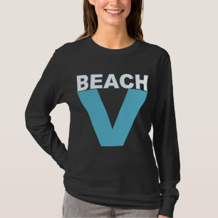 T-shirt noir femme manches longues VIRGINIA BEACH