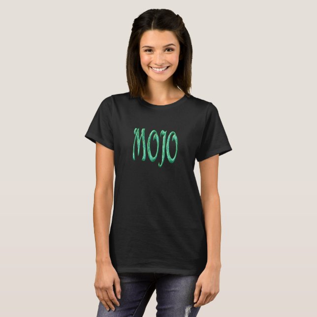 T-shirt noir femme mojo (Devant entier)