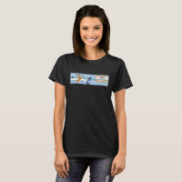 T-shirt noir femme surf Florida
