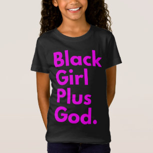T-Shirt NOIR FILLE PLUS DIEU
