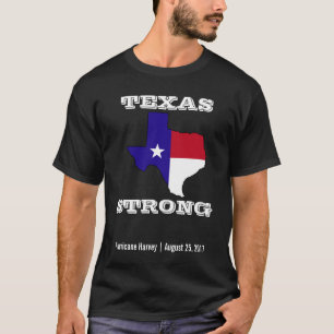T-shirt Noir fort de Harvey le Texas d'ouragan