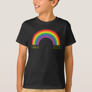 T-shirt noir garçon arc-en-ciel Jésus sauve