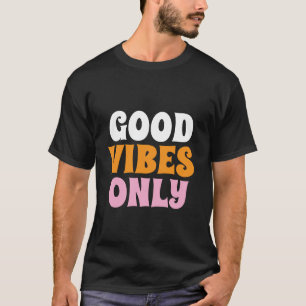 T-shirt noir Good Vibes Only