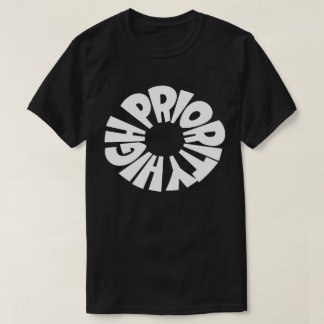T-shirt noir haute priorité