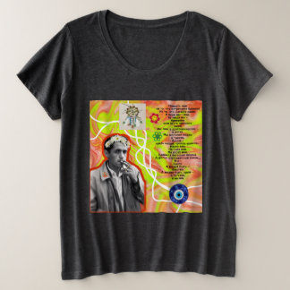 T-Shirt Noir Hippie - Tee Graphique Bohème Paix