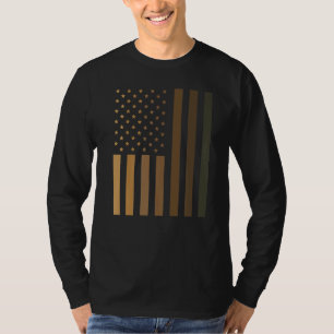 T-shirt Noir Histoire Mois Drapeau Melanin Homme Femmes Je
