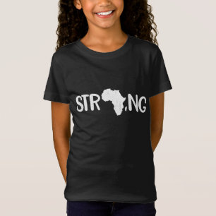 T-Shirt Noir Histoire Mois Forte Cadeau Femmes Hommes Enfa