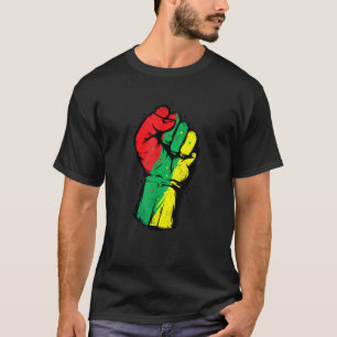 T-shirt Noir Histoire Mois Premier Black Power Femmes Homm