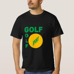 T-shirt noir homme DESIGN GOLF SPORT