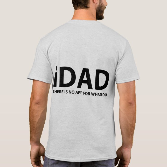 T-shirt noir "iDAD" (Dos)