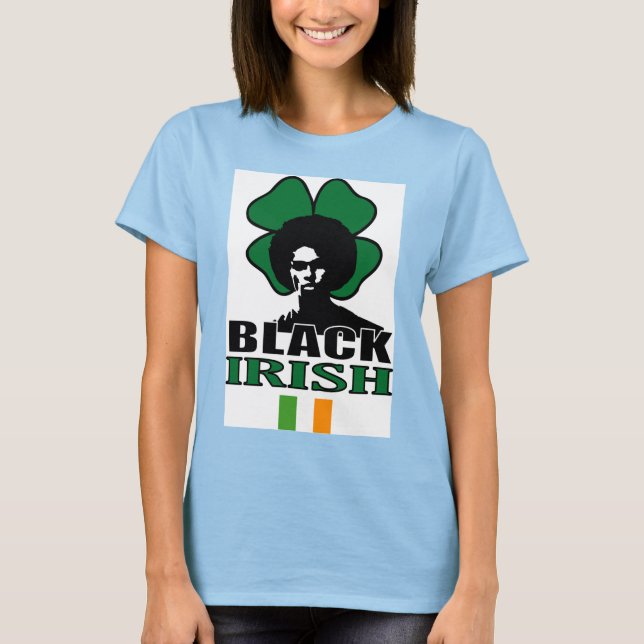 T-shirt noir irlandais (Devant)