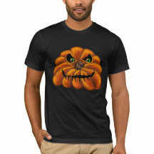 T-shirt noir, Jack-o-Lantern,