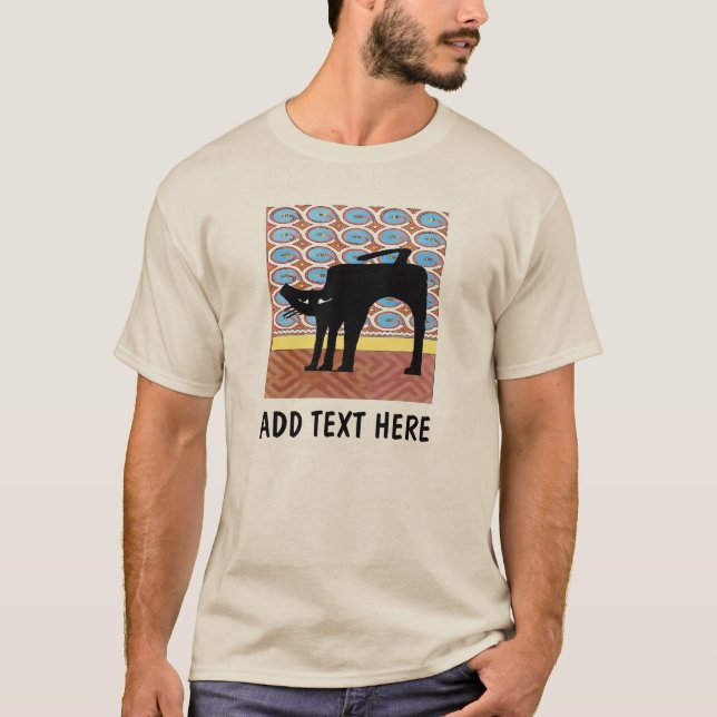 T-shirt noir japonais (Devant)