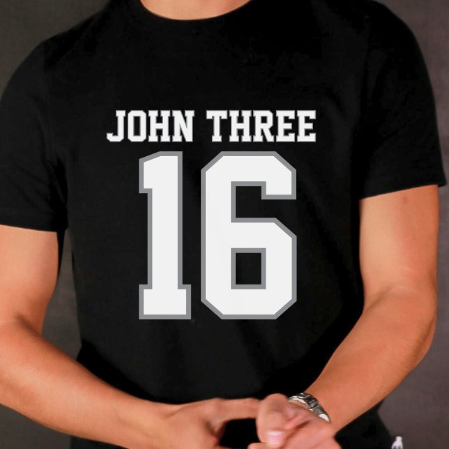 T-shirt noir Jean 3 16 (John 3:16 Black T-shirt)