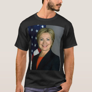 T-shirt noir masculin d'Hillary Clinton