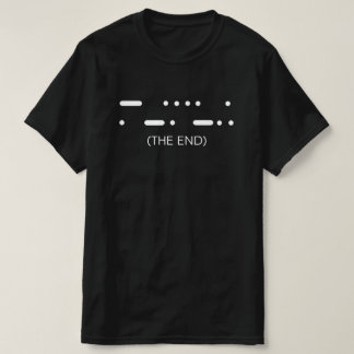 T-Shirt noir minimaliste avec le code Morse de The