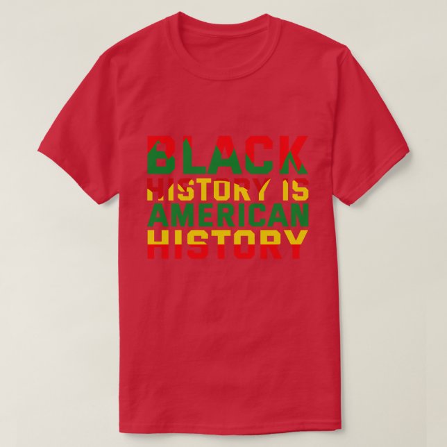 T-shirt Noir mois de l'histoire 10 (Design devant)