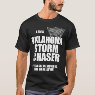T-shirt noir Oklahoma Tornado Storm Chaser