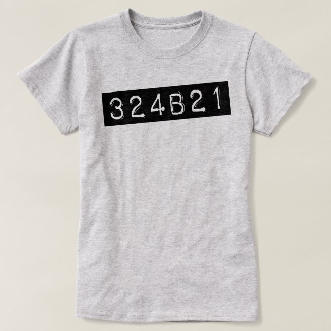 T-shirt Noir orphelin 324B21 (Design devant)