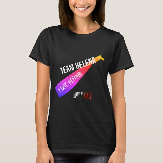 T-shirt noir orphelin ai obtenu remboursement de (Devant)