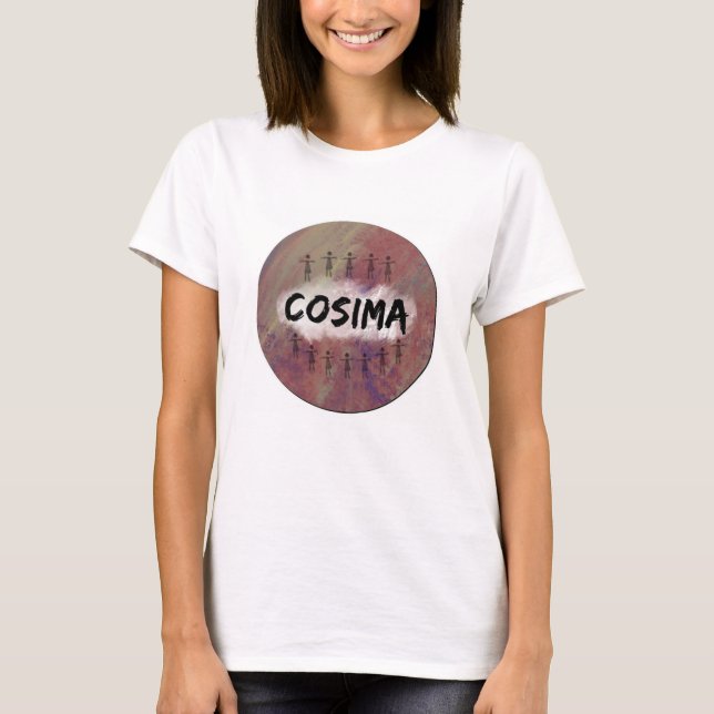 T-shirt noir orphelin - Cosima (Devant)