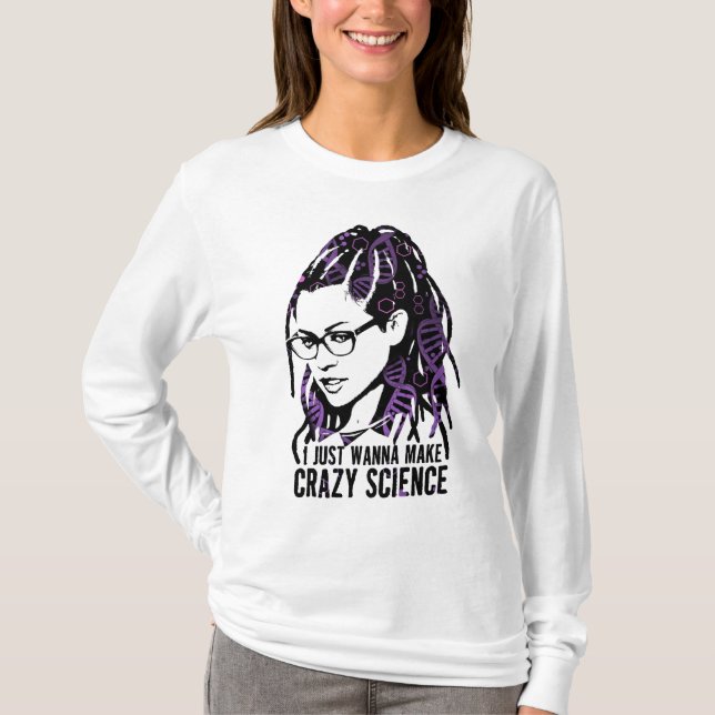 T-shirt Noir orphelin | Cosima - la Science folle (Devant)