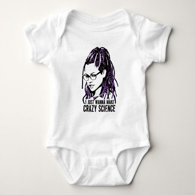 T-shirt Noir orphelin | Cosima - la Science folle (Devant)