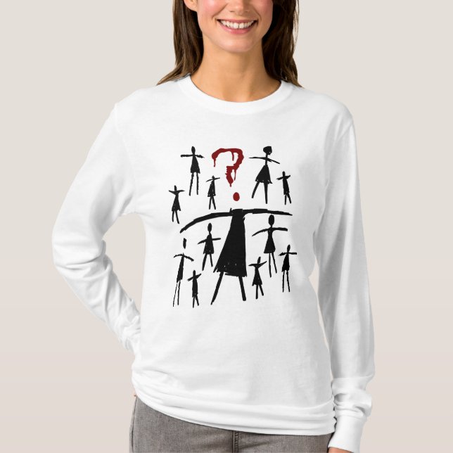 T-shirt Noir orphelin | Helena - croquis de clone (Devant)