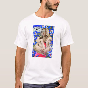 T-shirt Noir orphelin   Krystal Goderitch - croquis floral