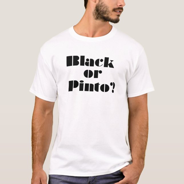 T-shirt Noir ou Pinto (Devant)