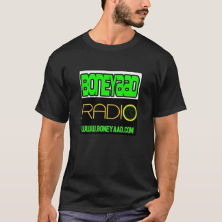 T-shirt noir par radio de Boneyaad