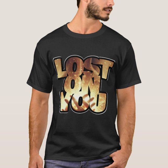T-Shirt Noir « Perdu Sur Toi » (Devant)