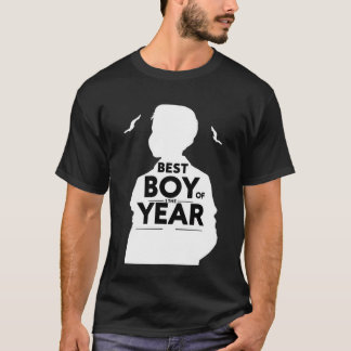 T-shirt noir personnalisé pour l'homme de l'année