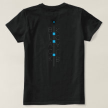 T-shirt noir point bleu