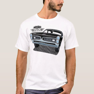 T-shirt Noir Pontiac GTO 1967
