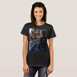 T-shirt noir pour femmes Fascination Pour Les Cana
