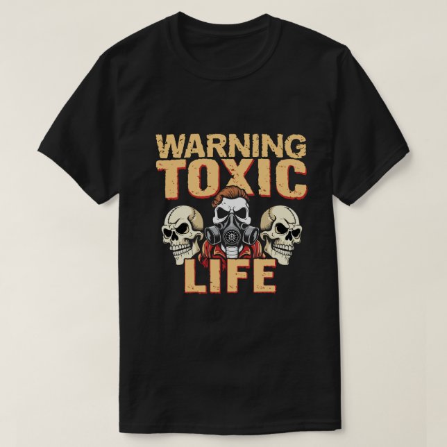 T-shirt noir pour hommes (Design devant)