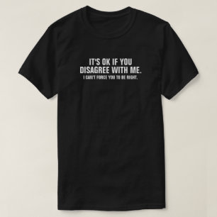 T-shirt noir pour hommes en désaccord