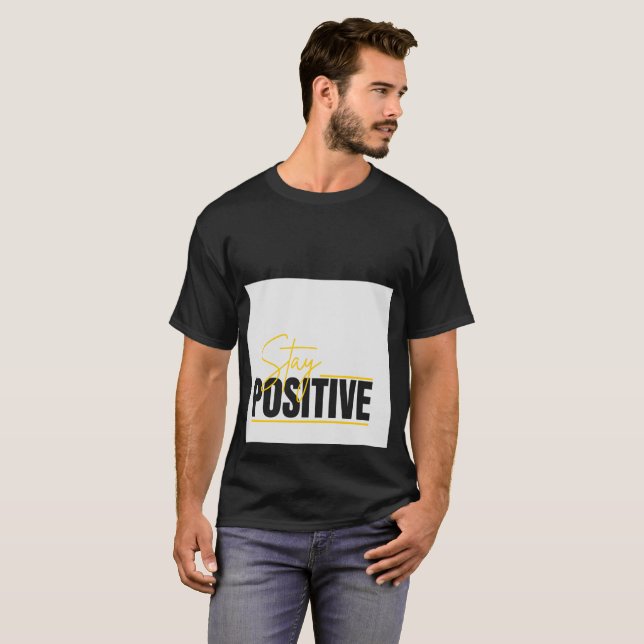 T-Shirt noir pour hommes et femmes (Devant entier)