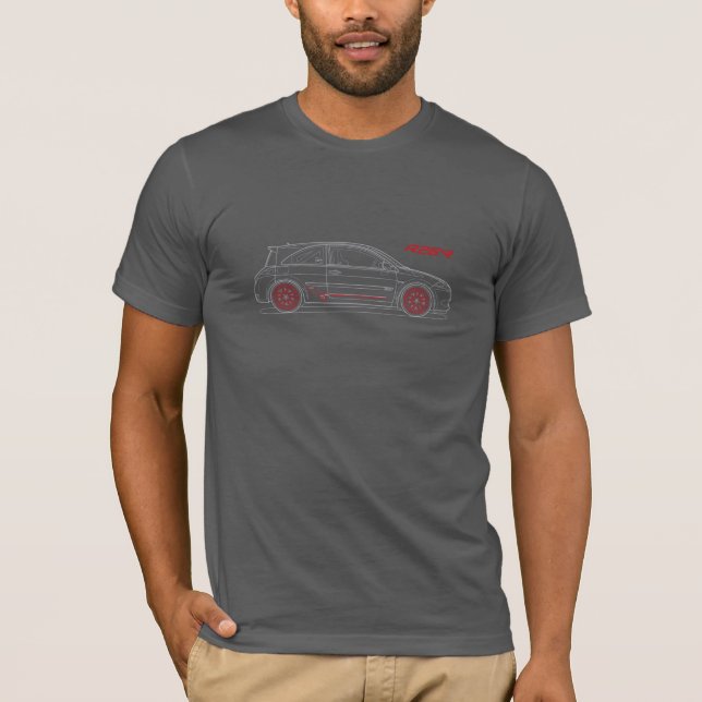 T-shirt noir RenaultSport Megane R26.R (Devant)