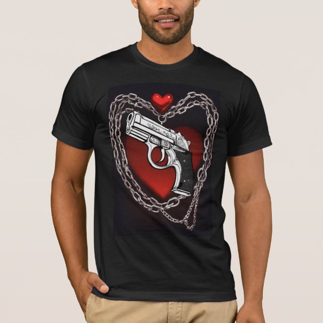 T-shirt Noir Romance Tee (Devant)