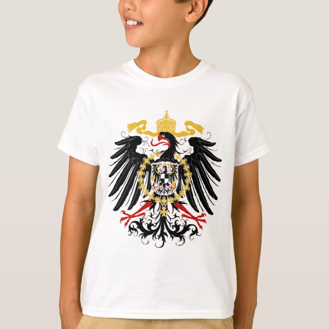 T-shirt Noir rouge prussien et or d'Eagle (Devant)