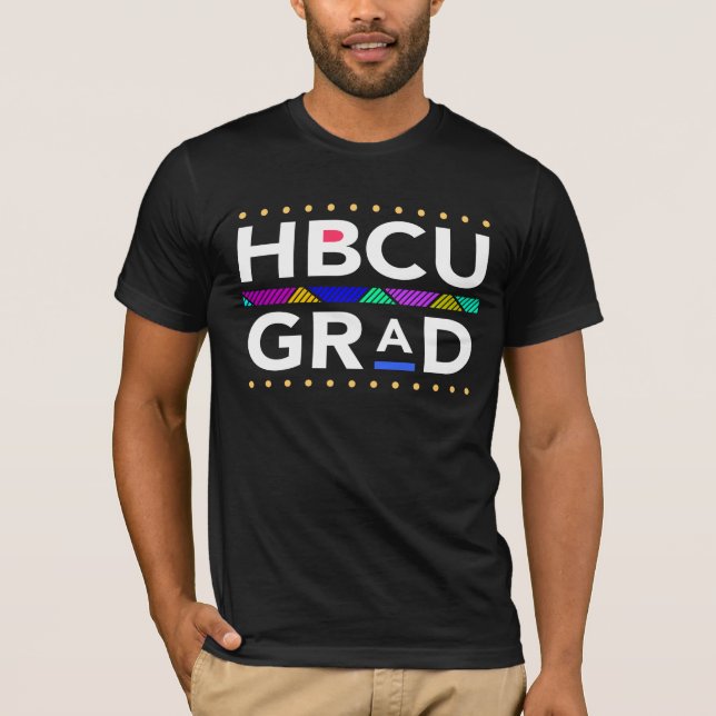 T-shirt Noir Smart Pour HBCU Grad ou Melanated et Educated (Devant)