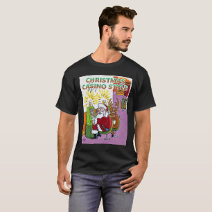 T-shirt noir style Casino de Noël