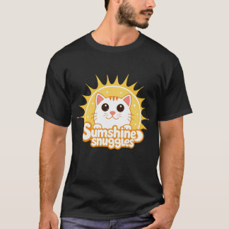 T-shirt noir "Sunshine Snuggles"