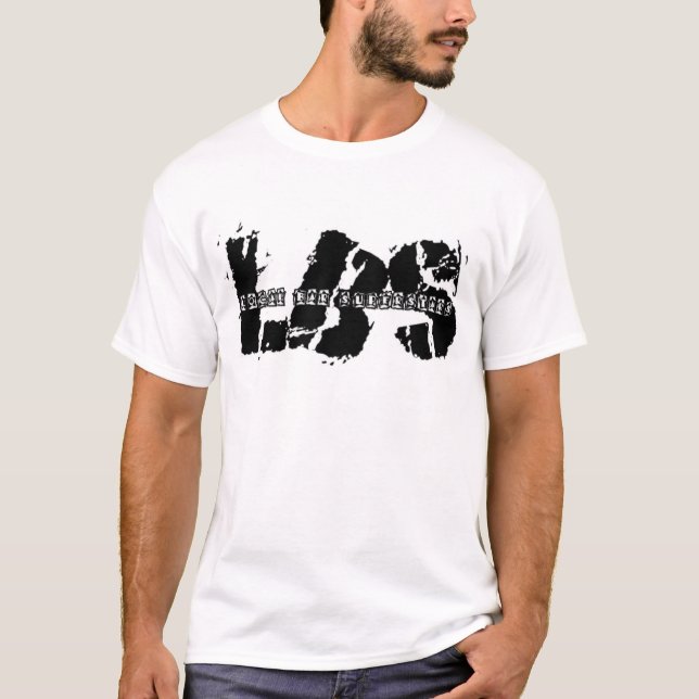 T-shirt Noir sur le logo blanc (Devant)